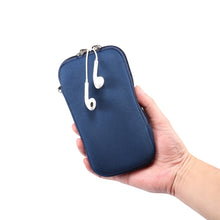 Load image into Gallery viewer, Universal Elasticity Zipper Protective Case Storage Bag with Lanyard For iPhone 12 / 12 Pro / 6.1 inch Smart Phones, For iPhone 12 / 12 Pro