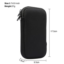 Load image into Gallery viewer, Universal Elasticity Zipper Protective Case Storage Bag with Lanyard For iPhone 12 Pro Max / 6.7-6.9 inch Smart Phones, For iPhone 12 Pro Max