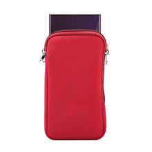 Load image into Gallery viewer, Universal Elasticity Zipper Protective Case Storage Bag with Lanyard For iPhone 12 Pro Max / 6.7-6.9 inch Smart Phones, For iPhone 12 Pro Max