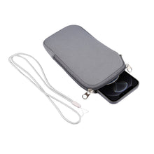 Load image into Gallery viewer, Universal Elasticity Zipper Protective Case Storage Bag with Lanyard For iPhone 12 Pro Max / 6.7-6.9 inch Smart Phones, For iPhone 12 Pro Max