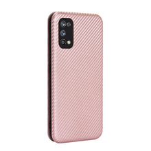 Load image into Gallery viewer, Carbon Fiber Texture Magnetic Horizontal Flip TPU + PC + PU Leather Case with Card Slot, For OPPO Realme 7 Pro, For Xiaomi Mi 10T, For OnePlus 8T