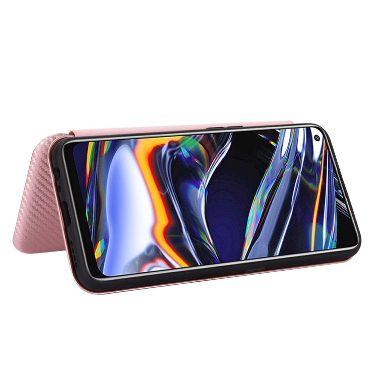 Carbon Fiber Texture Magnetic Horizontal Flip TPU + PC + PU Leather Case with Card Slot, For OPPO Realme 7 Pro, For Xiaomi Mi 10T, For OnePlus 8T