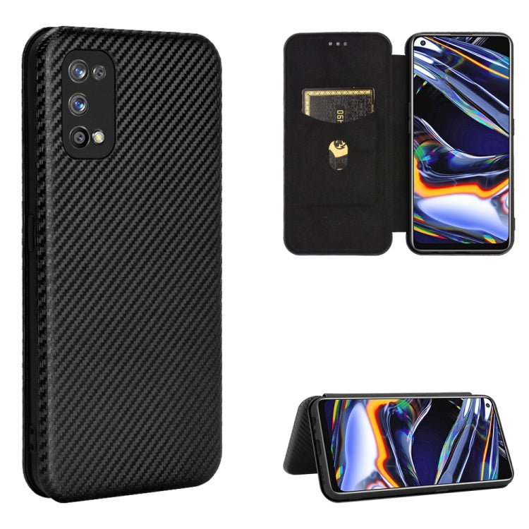 Carbon Fiber Texture Magnetic Horizontal Flip TPU + PC + PU Leather Case with Card Slot, For OPPO Realme 7 Pro, For Xiaomi Mi 10T, For OnePlus 8T