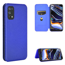 Load image into Gallery viewer, Carbon Fiber Texture Magnetic Horizontal Flip TPU + PC + PU Leather Case with Card Slot, For OPPO Realme 7 Pro, For Xiaomi Mi 10T, For OnePlus 8T