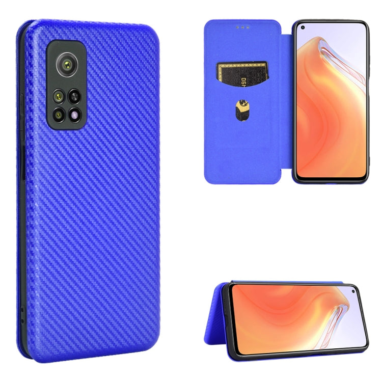 Carbon Fiber Texture Magnetic Horizontal Flip TPU + PC + PU Leather Case with Card Slot, For OPPO Realme 7 Pro, For Xiaomi Mi 10T, For OnePlus 8T
