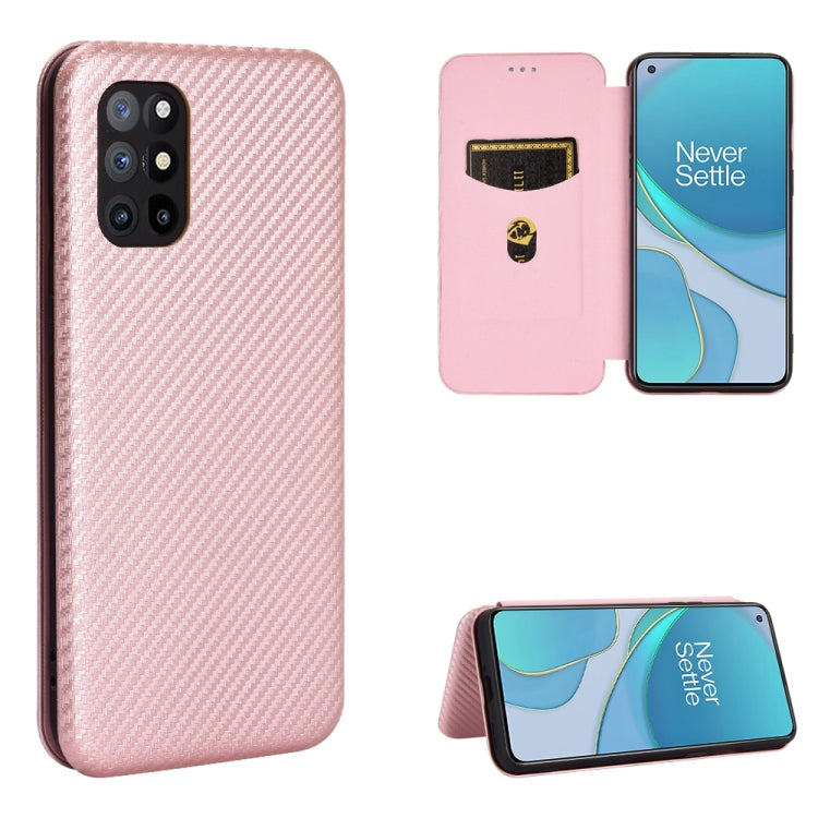 Carbon Fiber Texture Magnetic Horizontal Flip TPU + PC + PU Leather Case with Card Slot, For OPPO Realme 7 Pro, For Xiaomi Mi 10T, For OnePlus 8T