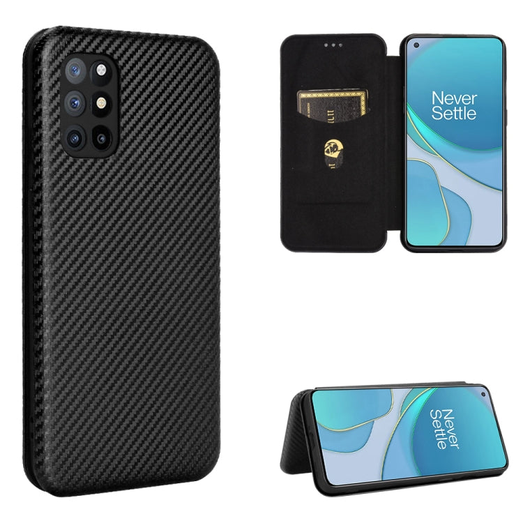 Carbon Fiber Texture Magnetic Horizontal Flip TPU + PC + PU Leather Case with Card Slot, For OPPO Realme 7 Pro, For Xiaomi Mi 10T, For OnePlus 8T