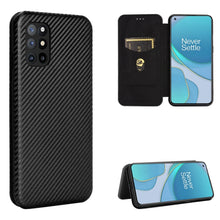 Load image into Gallery viewer, Carbon Fiber Texture Magnetic Horizontal Flip TPU + PC + PU Leather Case with Card Slot, For OPPO Realme 7 Pro, For Xiaomi Mi 10T, For OnePlus 8T