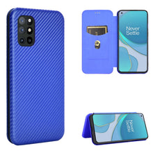 Load image into Gallery viewer, Carbon Fiber Texture Magnetic Horizontal Flip TPU + PC + PU Leather Case with Card Slot, For OPPO Realme 7 Pro, For Xiaomi Mi 10T, For OnePlus 8T