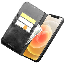 Load image into Gallery viewer, QIALINO Horizontal Flip Leather Case with Holder &amp; Card Slots &amp; Wallet, For iPhone 12 mini, For iPhone 12 / 12 Pro