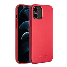 Load image into Gallery viewer, QIALINO Shockproof Cowhide Leather Protective Case, For iPhone 12 mini, For iPhone 12 / 12 Pro, For iPhone 12 Pro Max