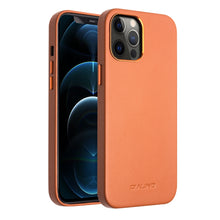 Load image into Gallery viewer, QIALINO Shockproof Cowhide Leather Protective Case, For iPhone 12 mini, For iPhone 12 Pro Max, For iPhone 12 / 12 Pro