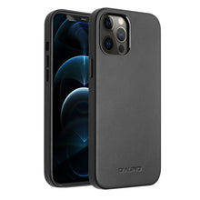 Load image into Gallery viewer, QIALINO Shockproof Cowhide Leather Protective Case, For iPhone 12 mini, For iPhone 12 Pro Max, For iPhone 12 / 12 Pro