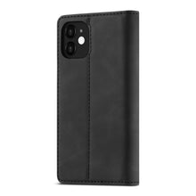 Load image into Gallery viewer, LC.IMEEKE Strong Magnetism Ultra-thin Horizontal Flip Shockproof Matte TPU + PU Leather Case with Holder &amp; Card Slots &amp; Wallet, For iPhone 12 mini, For iPhone 12 / 12 Pro, For iPhone 12 Pro Max, For iPhone XS / X, For iPhone 12 Pro, For iPhone XR      ...