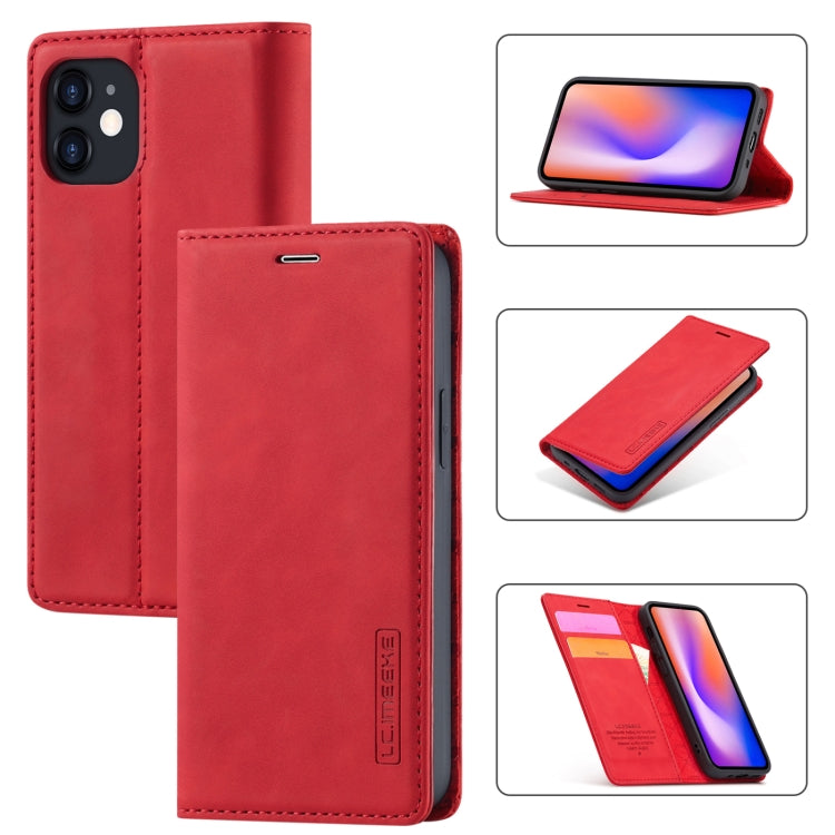 LC.IMEEKE Strong Magnetism Ultra-thin Horizontal Flip Shockproof Matte TPU + PU Leather Case with Holder & Card Slots & Wallet, For iPhone 12 mini, For iPhone 12 / 12 Pro, For iPhone 12 Pro Max, For iPhone 12 Pro, For iPhone XS / X, For iPhone XR      ...