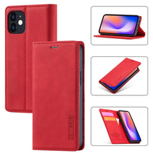 Load image into Gallery viewer, LC.IMEEKE Strong Magnetism Ultra-thin Horizontal Flip Shockproof Matte TPU + PU Leather Case with Holder &amp; Card Slots &amp; Wallet, For iPhone 12 mini, For iPhone 12 / 12 Pro, For iPhone 12 Pro Max, For iPhone 12 Pro, For iPhone XS / X, For iPhone XR      ...