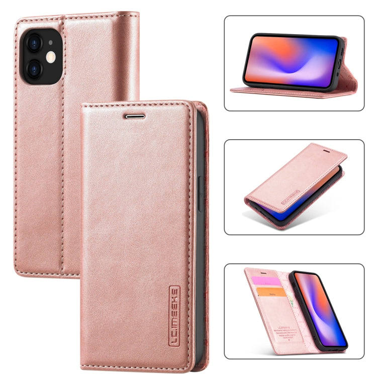 LC.IMEEKE Strong Magnetism Ultra-thin Horizontal Flip Shockproof Matte TPU + PU Leather Case with Holder & Card Slots & Wallet, For iPhone 12 mini, For iPhone 12 / 12 Pro, For iPhone 12 Pro Max, For iPhone 12 Pro, For iPhone XS / X, For iPhone XR      ...