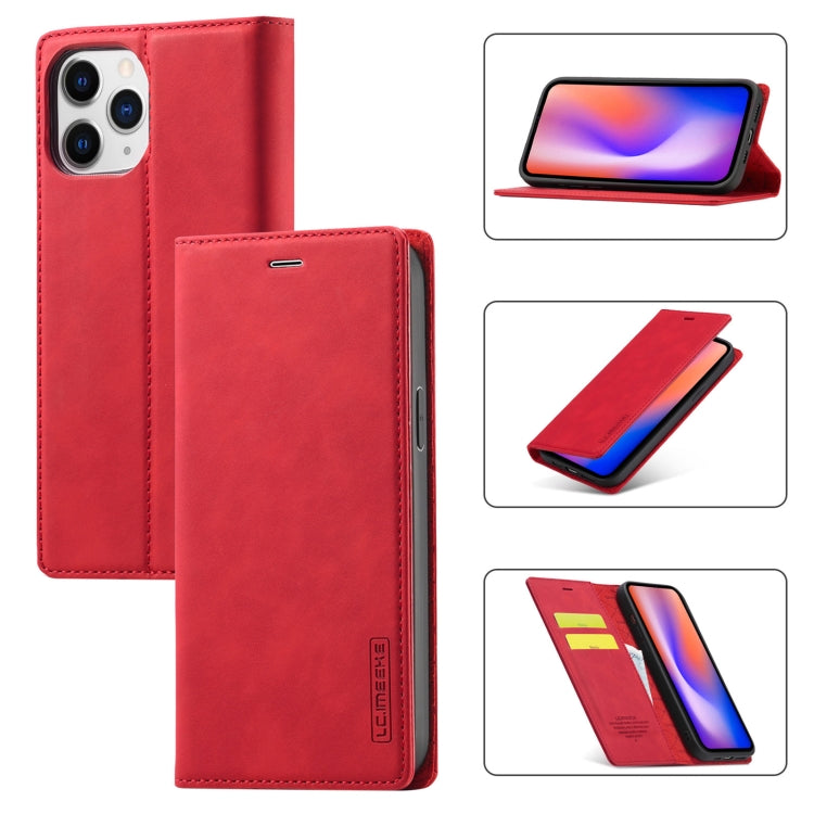 LC.IMEEKE Strong Magnetism Ultra-thin Horizontal Flip Shockproof Matte TPU + PU Leather Case with Holder & Card Slots & Wallet, For iPhone 12 mini, For iPhone 12 / 12 Pro, For iPhone 12 Pro Max, For iPhone 12 Pro, For iPhone XS / X, For iPhone XR      ...