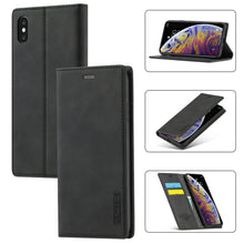 Load image into Gallery viewer, LC.IMEEKE Strong Magnetism Ultra-thin Horizontal Flip Shockproof Matte TPU + PU Leather Case with Holder &amp; Card Slots &amp; Wallet, For iPhone 12 mini, For iPhone 12 / 12 Pro, For iPhone 12 Pro Max, For iPhone XS / X, For iPhone 12 Pro, For iPhone XR      ...