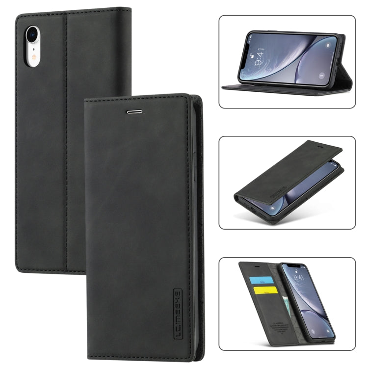 LC.IMEEKE Strong Magnetism Ultra-thin Horizontal Flip Shockproof Matte TPU + PU Leather Case with Holder & Card Slots & Wallet, For iPhone 12 mini, For iPhone 12 / 12 Pro, For iPhone 12 Pro Max, For iPhone 12 Pro, For iPhone XS / X, For iPhone XR      ...