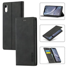 Load image into Gallery viewer, LC.IMEEKE Strong Magnetism Ultra-thin Horizontal Flip Shockproof Matte TPU + PU Leather Case with Holder &amp; Card Slots &amp; Wallet, For iPhone 12 mini, For iPhone 12 / 12 Pro, For iPhone 12 Pro Max, For iPhone 12 Pro, For iPhone XS / X, For iPhone XR      ...