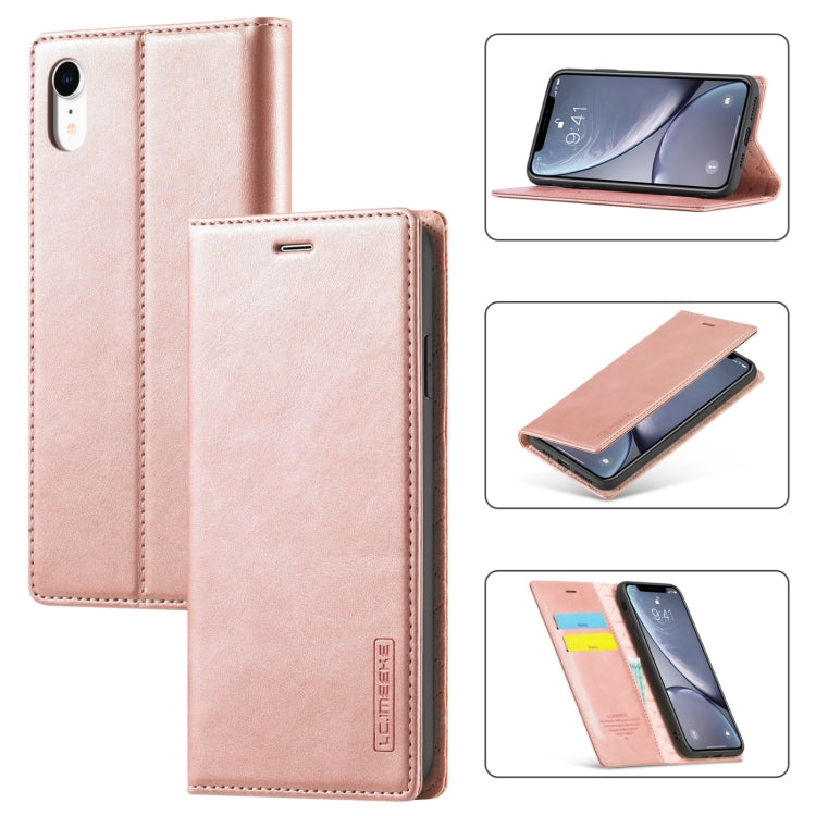 LC.IMEEKE Strong Magnetism Ultra-thin Horizontal Flip Shockproof Matte TPU + PU Leather Case with Holder & Card Slots & Wallet, For iPhone 12 mini, For iPhone 12 / 12 Pro, For iPhone 12 Pro Max, For iPhone 12 Pro, For iPhone XS / X, For iPhone XR      ...