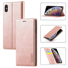 Load image into Gallery viewer, LC.IMEEKE Strong Magnetism Ultra-thin Horizontal Flip Shockproof Matte TPU + PU Leather Case with Holder &amp; Card Slots &amp; Wallet, For iPhone 12 mini, For iPhone 12 / 12 Pro, For iPhone 12 Pro Max, For iPhone 12 Pro, For iPhone XS / X, For iPhone XR      ...