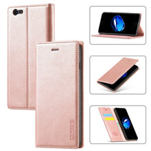 Load image into Gallery viewer, LC.IMEEKE Strong Magnetism Ultra-thin Horizontal Flip Shockproof Matte TPU + PU Leather Case with Holder &amp; Card Slots &amp; Wallet, For iPhone 12 mini, For iPhone 12 / 12 Pro, For iPhone 12 Pro Max, For iPhone 12 Pro, For iPhone XS / X, For iPhone XR      ...