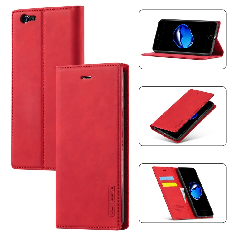 LC.IMEEKE Strong Magnetism Ultra-thin Horizontal Flip Shockproof Matte TPU + PU Leather Case with Holder & Card Slots & Wallet, For iPhone 12 mini, For iPhone 12 / 12 Pro, For iPhone 12 Pro Max, For iPhone 12 Pro, For iPhone XS / X, For iPhone XR      ...