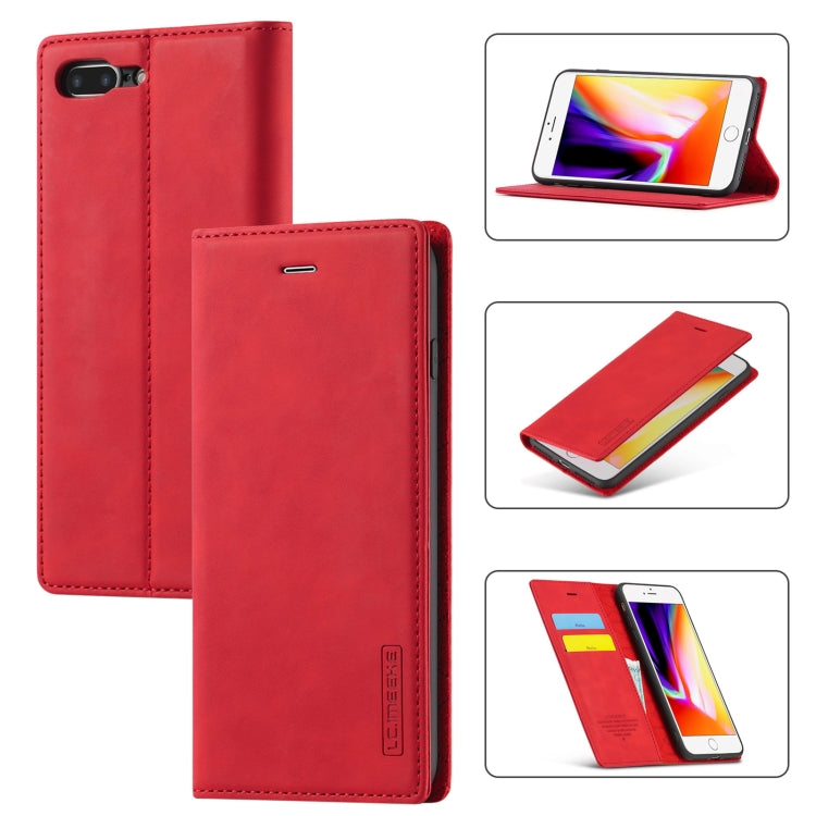 LC.IMEEKE Strong Magnetism Ultra-thin Horizontal Flip Shockproof Matte TPU + PU Leather Case with Holder & Card Slots & Wallet, For iPhone 12 mini, For iPhone 12 / 12 Pro, For iPhone 12 Pro Max, For iPhone 12 Pro, For iPhone XS / X, For iPhone XR      ...