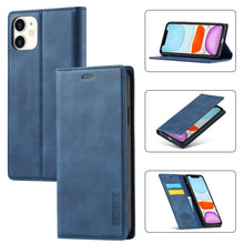 Load image into Gallery viewer, LC.IMEEKE Strong Magnetism Ultra-thin Horizontal Flip Shockproof Matte TPU + PU Leather Case with Holder &amp; Card Slots &amp; Wallet, For iPhone 11, For iPhone 11 Pro, For iPhone 11 Pro Max, For iPhone SE 2022 / SE 2020 / 8 / 7