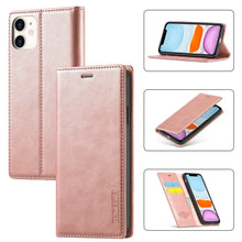 Load image into Gallery viewer, LC.IMEEKE Strong Magnetism Ultra-thin Horizontal Flip Shockproof Matte TPU + PU Leather Case with Holder &amp; Card Slots &amp; Wallet, For iPhone 11, For iPhone 11 Pro, For iPhone 11 Pro Max, For iPhone SE 2022 / SE 2020 / 8 / 7