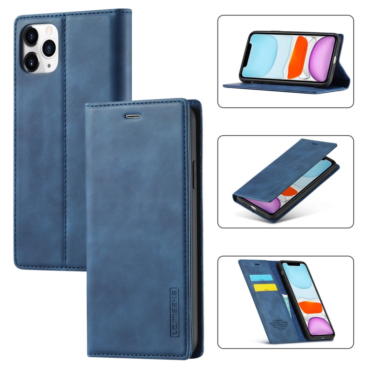 LC.IMEEKE Strong Magnetism Ultra-thin Horizontal Flip Shockproof Matte TPU + PU Leather Case with Holder & Card Slots & Wallet, For iPhone 11, For iPhone 11 Pro, For iPhone 11 Pro Max, For iPhone SE 2022 / SE 2020 / 8 / 7