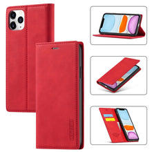 Load image into Gallery viewer, LC.IMEEKE Strong Magnetism Ultra-thin Horizontal Flip Shockproof Matte TPU + PU Leather Case with Holder &amp; Card Slots &amp; Wallet, For iPhone 11, For iPhone 11 Pro, For iPhone 11 Pro Max, For iPhone SE 2022 / SE 2020 / 8 / 7
