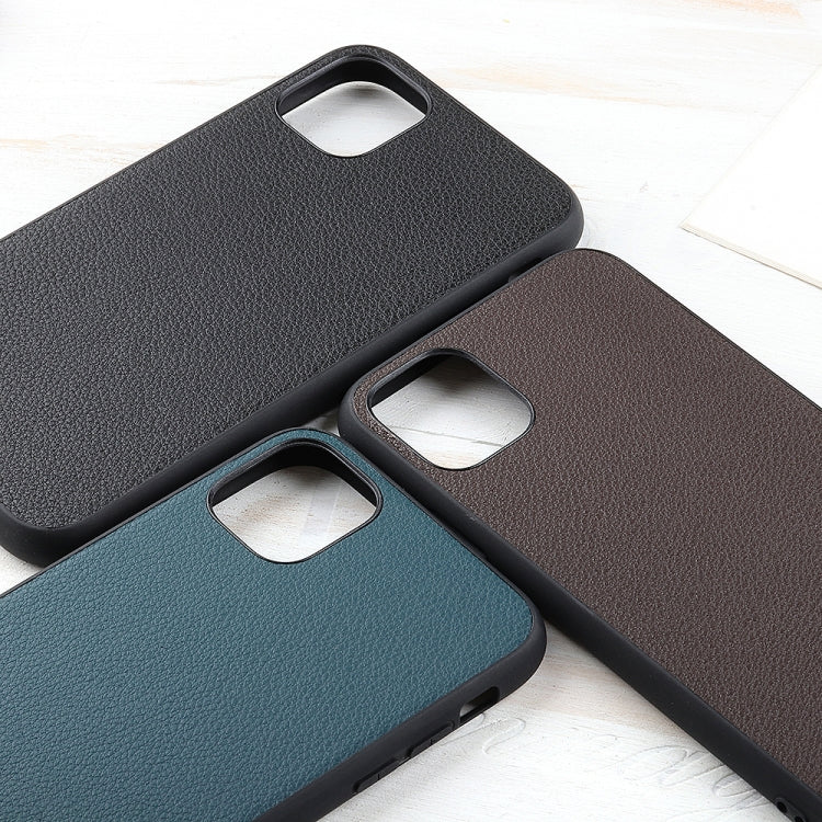 Bead Texture Genuine Leather Protective Case, For iPhone 11, For iPhone 11 Pro, For iPhone 11 Pro Max, For iPhone 12 mini, For iPhone 12 / 12 Pro, For iPhone 12 Pro Max