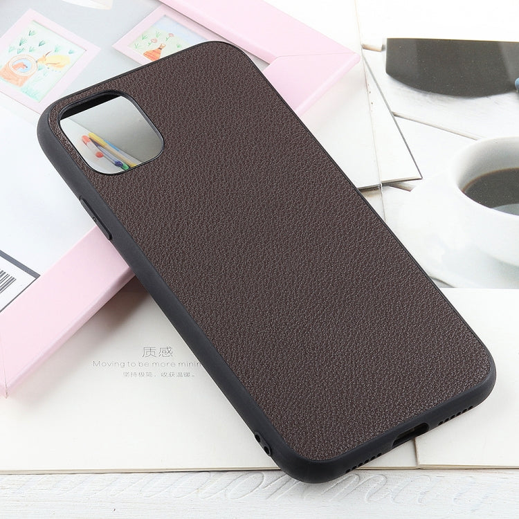 Bead Texture Genuine Leather Protective Case, For iPhone 11, For iPhone 11 Pro, For iPhone 11 Pro Max, For iPhone 12 mini, For iPhone 12 / 12 Pro, For iPhone 12 Pro Max