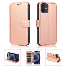Load image into Gallery viewer, Shockproof PU + TPU Leather Case with Card Slots &amp; Holder &amp; Photo Frame &amp; Wallet, For iPhone 12 mini, For iPhone 12 / 12 Pro, For iPhone 12 Pro Max