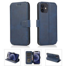 Load image into Gallery viewer, Shockproof PU + TPU Leather Case with Card Slots &amp; Holder &amp; Photo Frame &amp; Wallet, For iPhone 12 mini, For iPhone 12 / 12 Pro, For iPhone 12 Pro Max