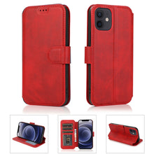 Load image into Gallery viewer, Shockproof PU + TPU Leather Case with Card Slots &amp; Holder &amp; Photo Frame &amp; Wallet, For iPhone 12 mini, For iPhone 12 / 12 Pro, For iPhone 12 Pro Max