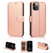 Load image into Gallery viewer, Shockproof PU + TPU Leather Case with Card Slots &amp; Holder &amp; Photo Frame &amp; Wallet, For iPhone 12 mini, For iPhone 12 / 12 Pro, For iPhone 12 Pro Max
