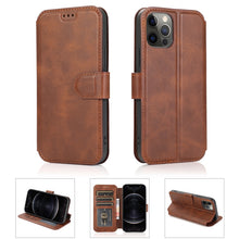Load image into Gallery viewer, Shockproof PU + TPU Leather Case with Card Slots &amp; Holder &amp; Photo Frame &amp; Wallet, For iPhone 12 mini, For iPhone 12 / 12 Pro, For iPhone 12 Pro Max