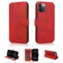 Load image into Gallery viewer, Shockproof PU + TPU Leather Case with Card Slots &amp; Holder &amp; Photo Frame &amp; Wallet, For iPhone 12 mini, For iPhone 12 / 12 Pro, For iPhone 12 Pro Max