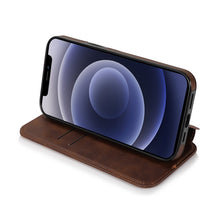 Load image into Gallery viewer, Strong Magnetic Closure PU + TPU Leather Case with Card Slots &amp; Holder, For iPhone 12 mini, For iPhone 12 / 12 Pro, For iPhone 12 Pro Max
