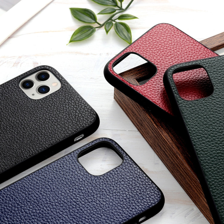 Litchi Texture Genuine Leather Folding Protective Case, For iPhone 12 mini, For iPhone 12 / 12 Pro, For iPhone 12 Pro Max, For iPhone 8 / 7, For iPhone SE 8 / 7
