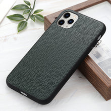 Load image into Gallery viewer, Litchi Texture Genuine Leather Folding Protective Case, For iPhone 12 mini, For iPhone 12 / 12 Pro, For iPhone 12 Pro Max, For iPhone 8 / 7, For iPhone SE 8 / 7