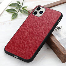 Load image into Gallery viewer, Litchi Texture Genuine Leather Folding Protective Case, For iPhone 12 mini, For iPhone 12 / 12 Pro, For iPhone 12 Pro Max, For iPhone 8 / 7, For iPhone SE 8 / 7