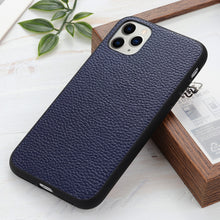 Load image into Gallery viewer, Litchi Texture Genuine Leather Folding Protective Case, For iPhone 12 mini, For iPhone 12 / 12 Pro, For iPhone 12 Pro Max, For iPhone 8 / 7, For iPhone SE 8 / 7