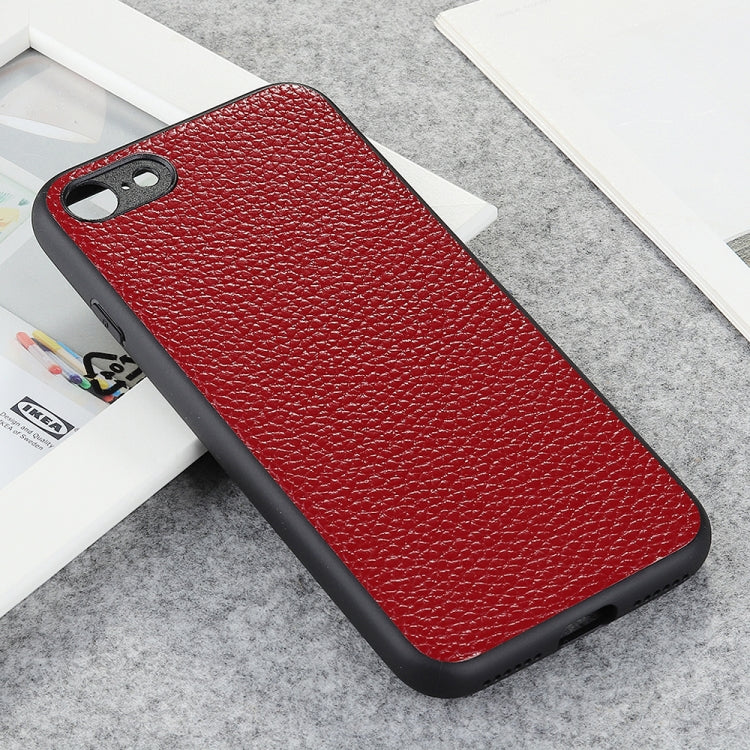 Litchi Texture Genuine Leather Folding Protective Case, For iPhone 12 mini, For iPhone 12 / 12 Pro, For iPhone 12 Pro Max, For iPhone 8 / 7, For iPhone SE 8 / 7