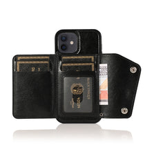Load image into Gallery viewer, Shockproof PU + TPU Leather Case with Card Slots &amp; Holder &amp; Photo Frame &amp; Wallet &amp; Lanyard, For iPhone 12 mini, For iPhone 12 / 12 Pro, For iPhone 12 Pro Max