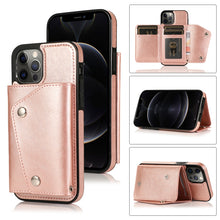 Load image into Gallery viewer, Shockproof PU + TPU Leather Case with Card Slots &amp; Holder &amp; Photo Frame &amp; Wallet &amp; Lanyard, For iPhone 12 mini, For iPhone 12 / 12 Pro, For iPhone 12 Pro Max